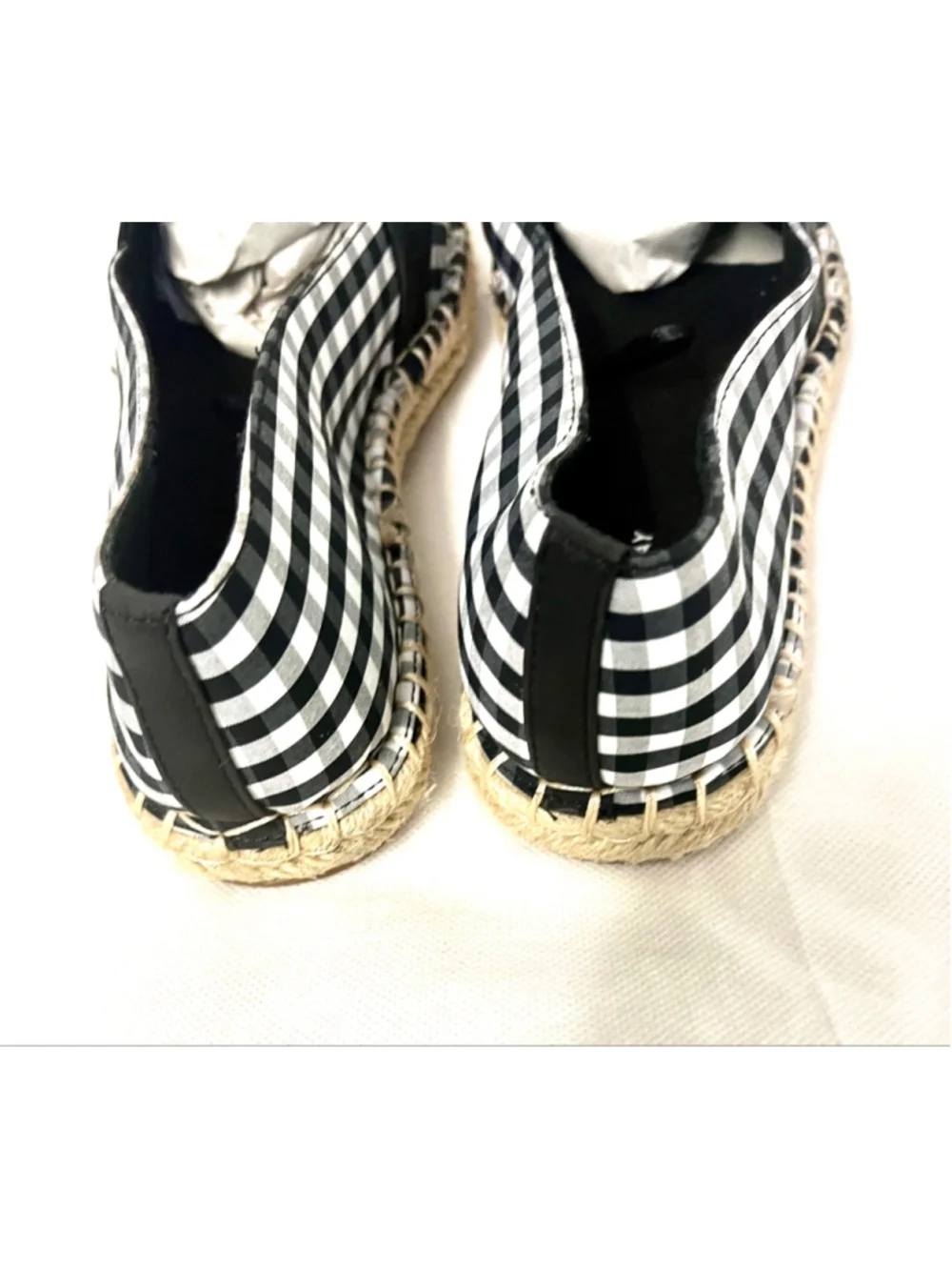 St. John's Bay Marlee Black and White espadrille loafers women size 8W